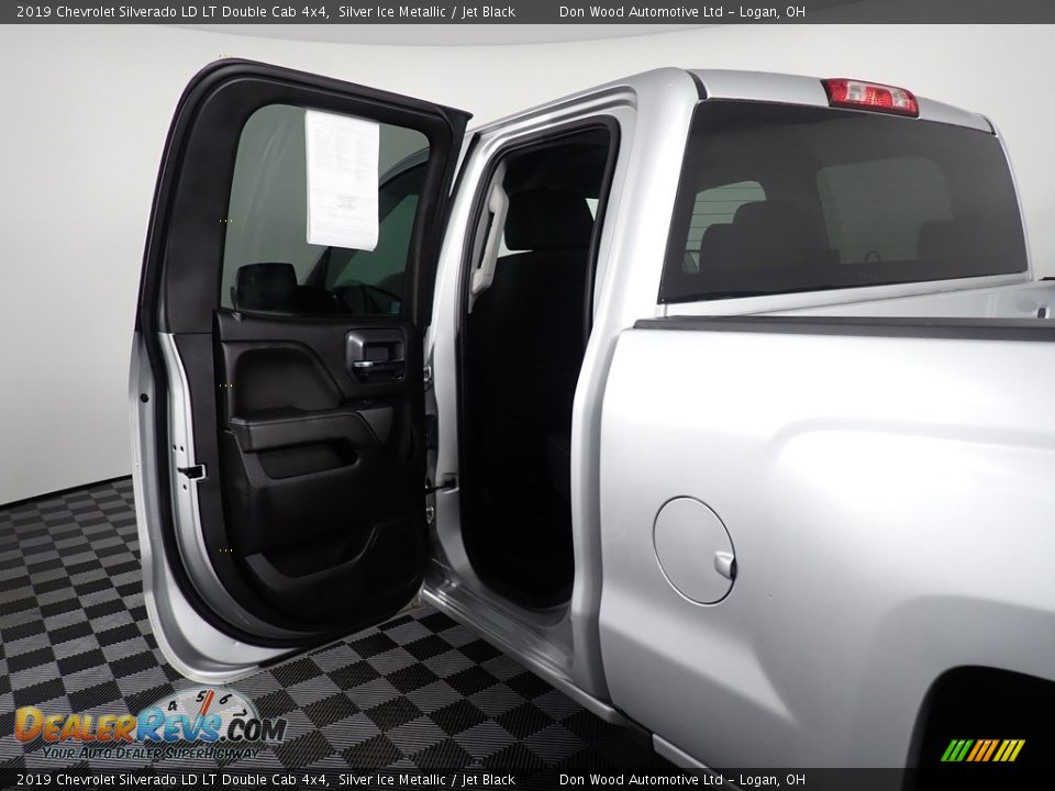 2019 Chevrolet Silverado LD LT Double Cab 4x4 Silver Ice Metallic / Jet Black Photo #23
