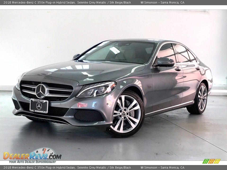 2018 Mercedes-Benz C 350e Plug-in Hybrid Sedan Selenite Grey Metallic / Silk Beige/Black Photo #12