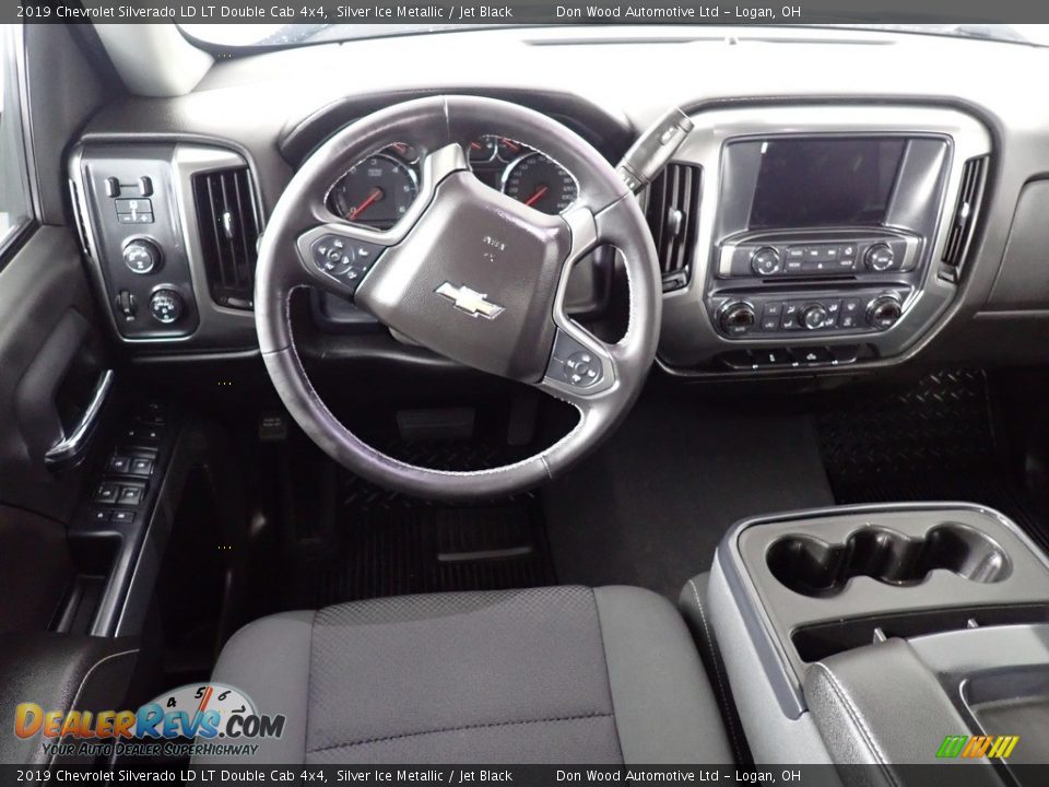 2019 Chevrolet Silverado LD LT Double Cab 4x4 Silver Ice Metallic / Jet Black Photo #26