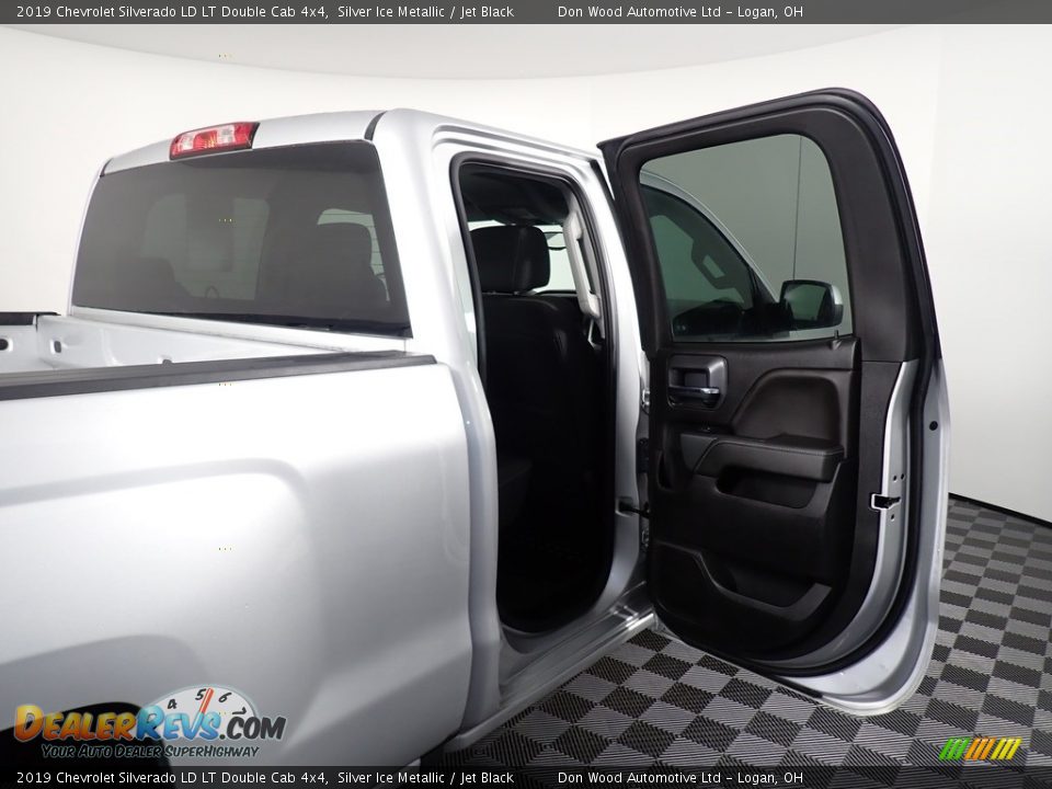 2019 Chevrolet Silverado LD LT Double Cab 4x4 Silver Ice Metallic / Jet Black Photo #27