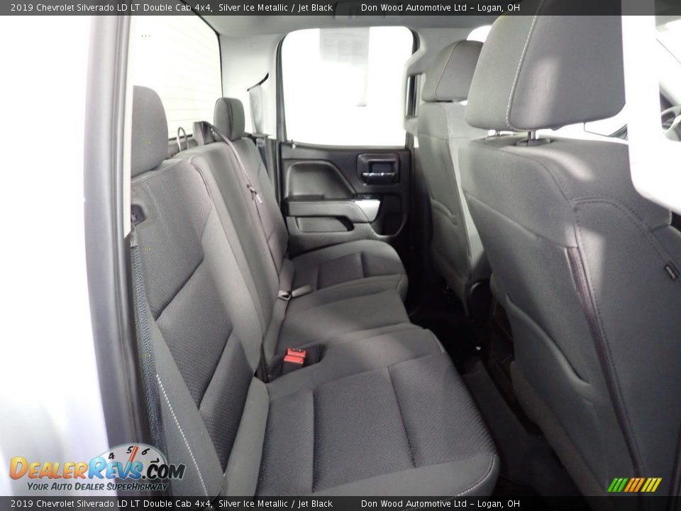 2019 Chevrolet Silverado LD LT Double Cab 4x4 Silver Ice Metallic / Jet Black Photo #28