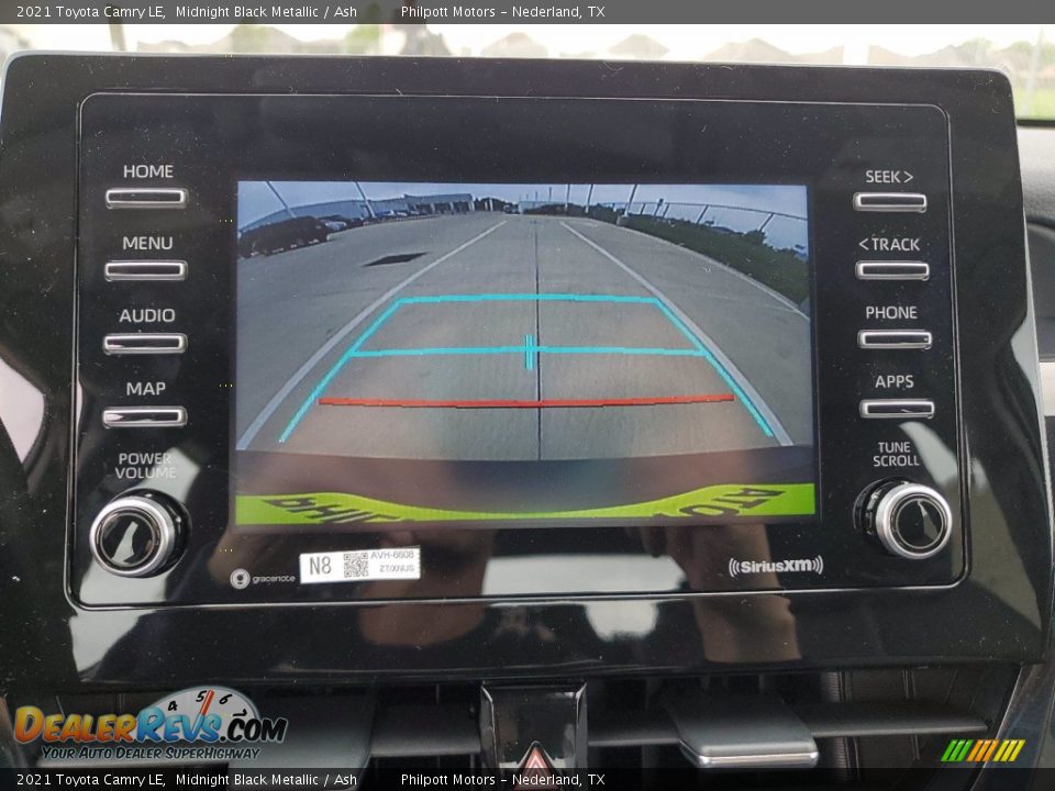 2021 Toyota Camry LE Midnight Black Metallic / Ash Photo #20