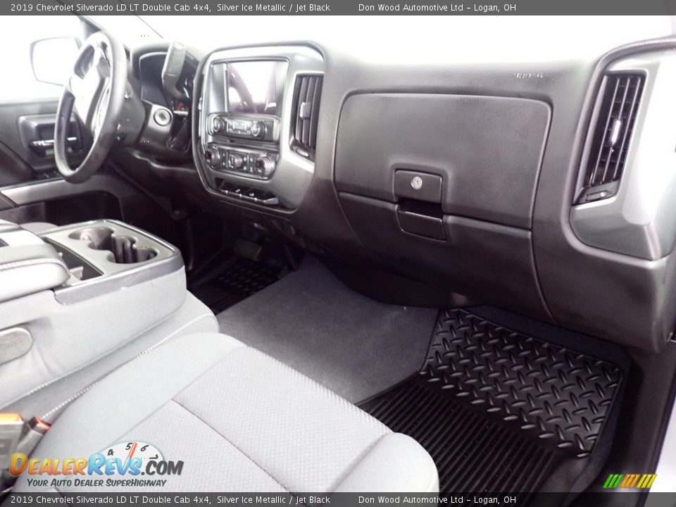2019 Chevrolet Silverado LD LT Double Cab 4x4 Silver Ice Metallic / Jet Black Photo #31