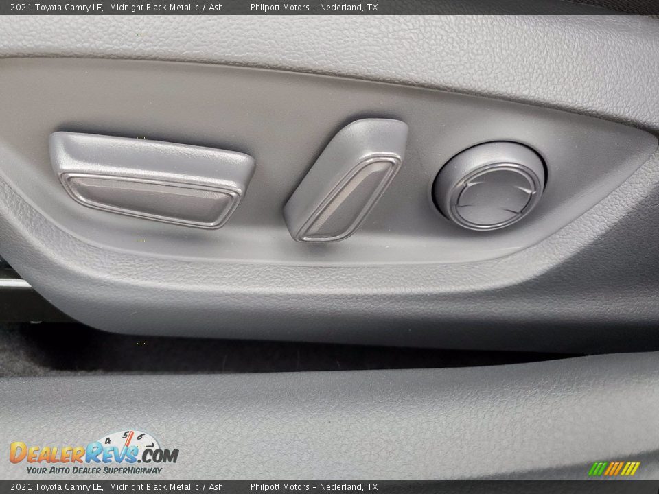 2021 Toyota Camry LE Midnight Black Metallic / Ash Photo #24