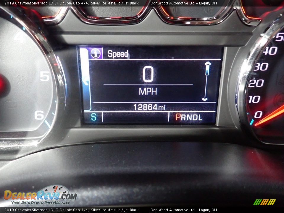 2019 Chevrolet Silverado LD LT Double Cab 4x4 Silver Ice Metallic / Jet Black Photo #33