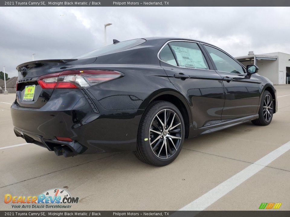 2021 Toyota Camry SE Midnight Black Metallic / Black Photo #3