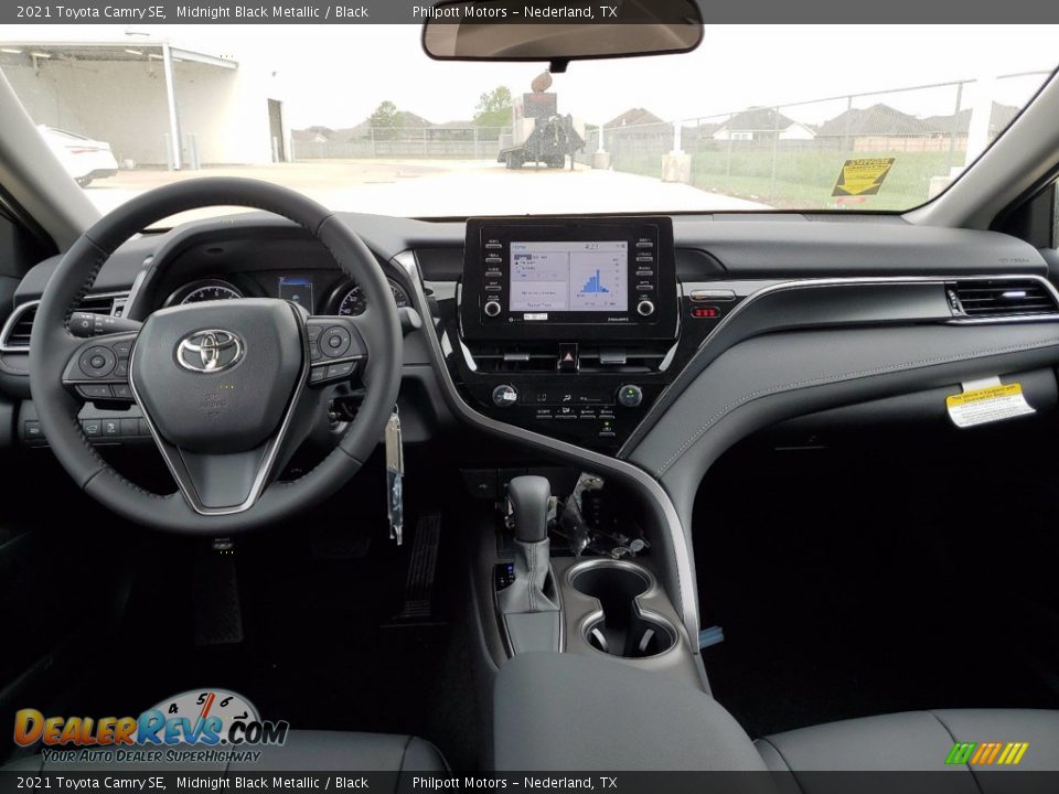 2021 Toyota Camry SE Midnight Black Metallic / Black Photo #5