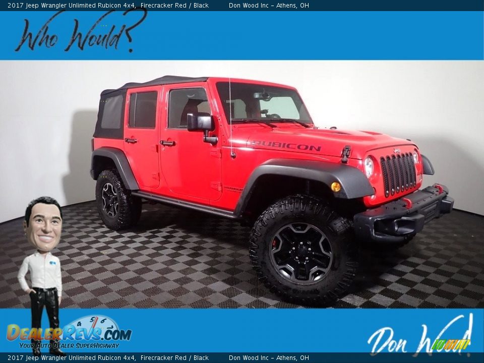 2017 Jeep Wrangler Unlimited Rubicon 4x4 Firecracker Red / Black Photo #1