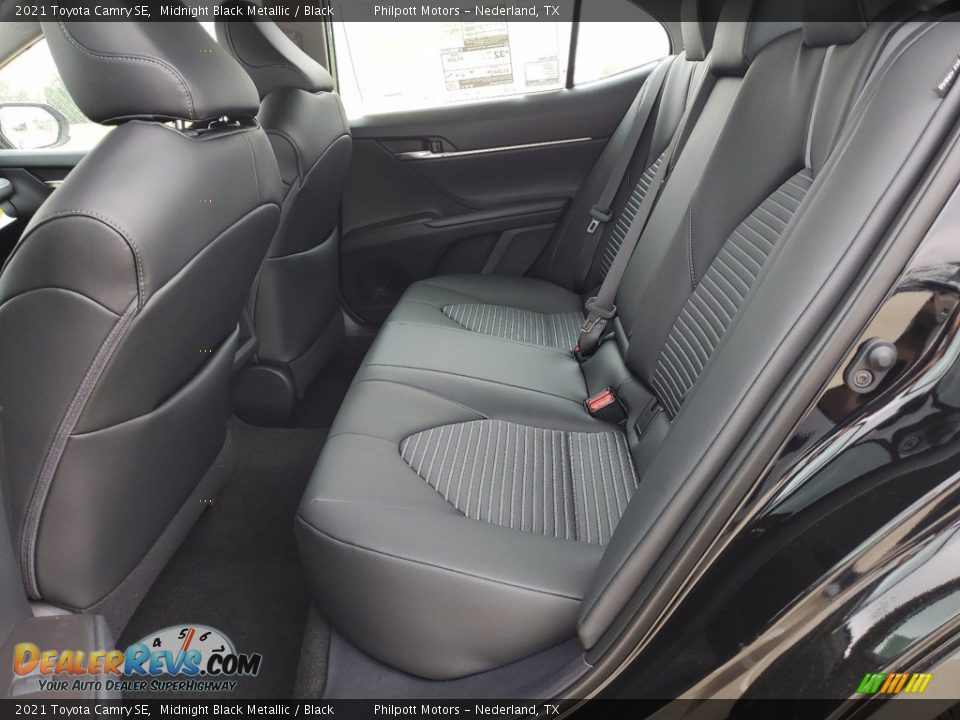 2021 Toyota Camry SE Midnight Black Metallic / Black Photo #6