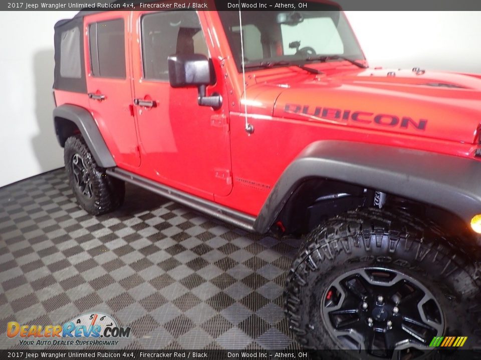 2017 Jeep Wrangler Unlimited Rubicon 4x4 Firecracker Red / Black Photo #4