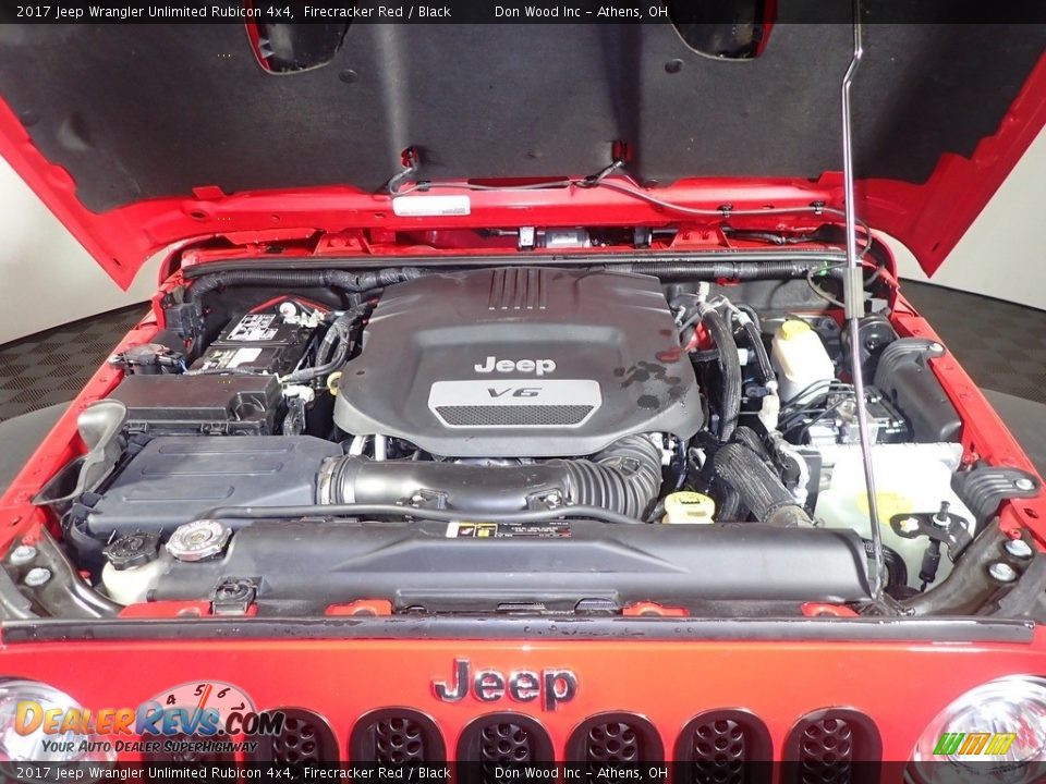 2017 Jeep Wrangler Unlimited Rubicon 4x4 Firecracker Red / Black Photo #7