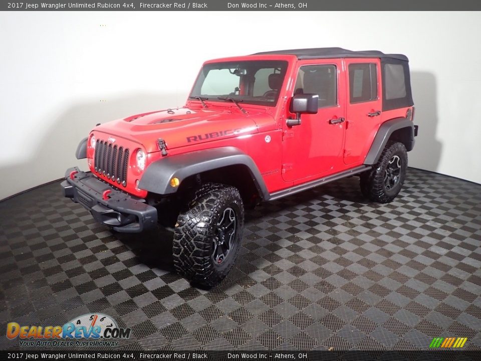2017 Jeep Wrangler Unlimited Rubicon 4x4 Firecracker Red / Black Photo #9