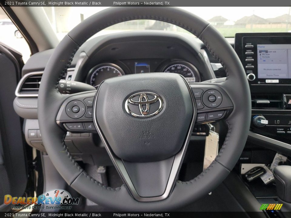 2021 Toyota Camry SE Midnight Black Metallic / Black Photo #15
