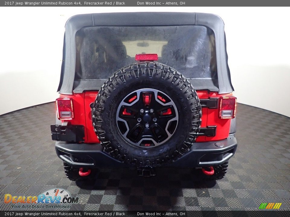 2017 Jeep Wrangler Unlimited Rubicon 4x4 Firecracker Red / Black Photo #13