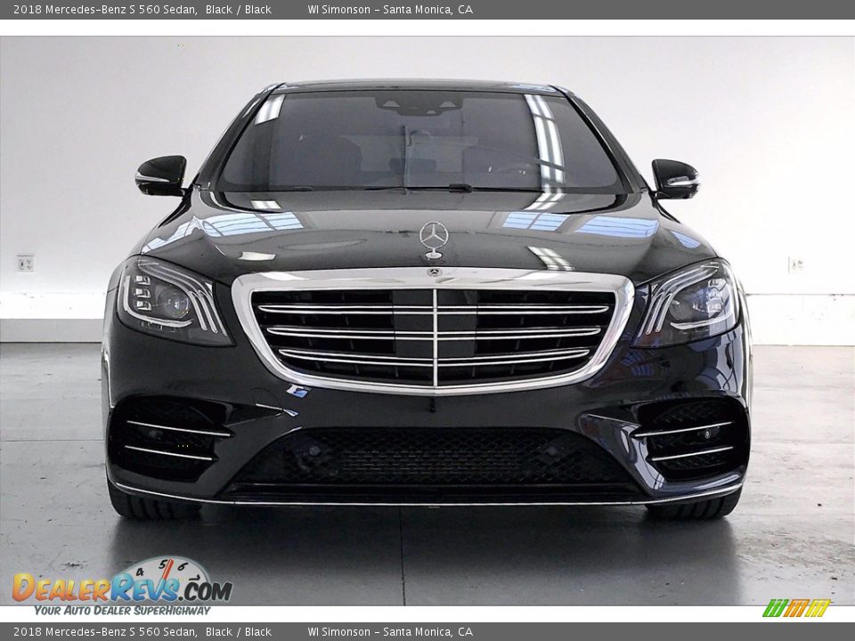 2018 Mercedes-Benz S 560 Sedan Black / Black Photo #2