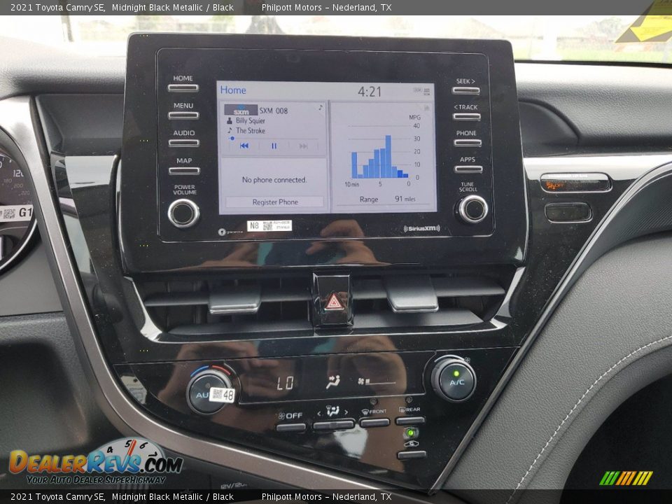 2021 Toyota Camry SE Midnight Black Metallic / Black Photo #18