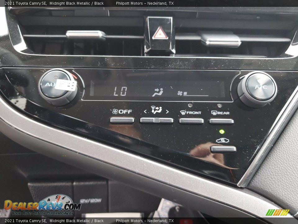 2021 Toyota Camry SE Midnight Black Metallic / Black Photo #21