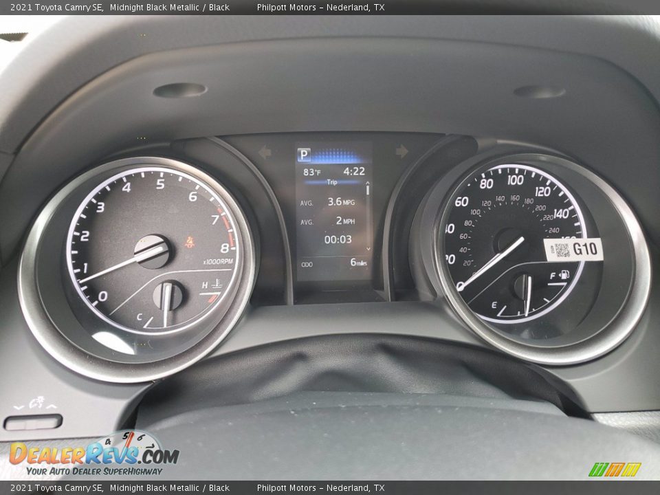 2021 Toyota Camry SE Midnight Black Metallic / Black Photo #22
