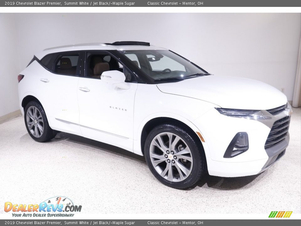 2019 Chevrolet Blazer Premier Summit White / Jet Black/­Maple Sugar Photo #1