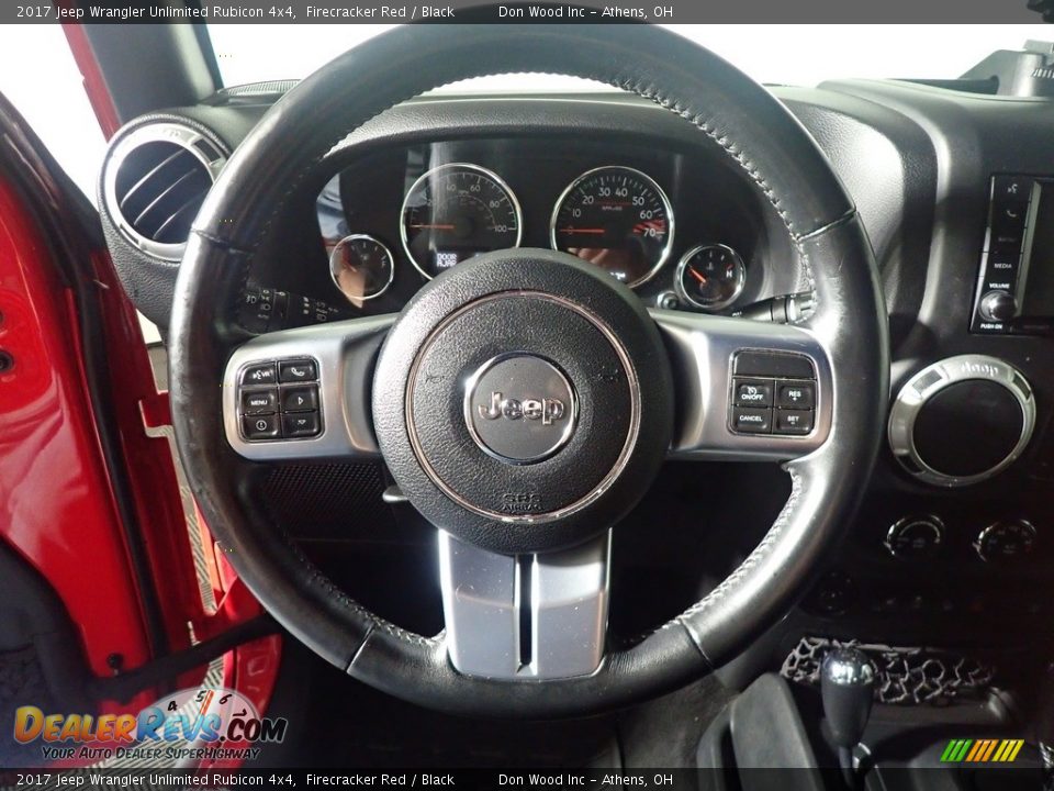 2017 Jeep Wrangler Unlimited Rubicon 4x4 Firecracker Red / Black Photo #25