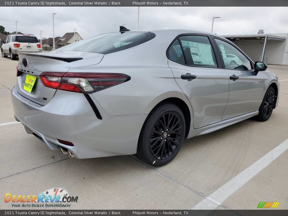 2021 Toyota Camry SE Nightshade Celestial Silver Metallic / Black Photo #3
