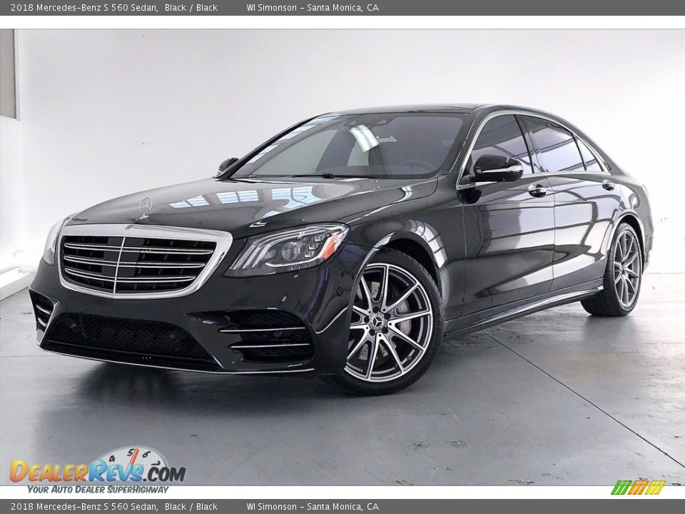 2018 Mercedes-Benz S 560 Sedan Black / Black Photo #12