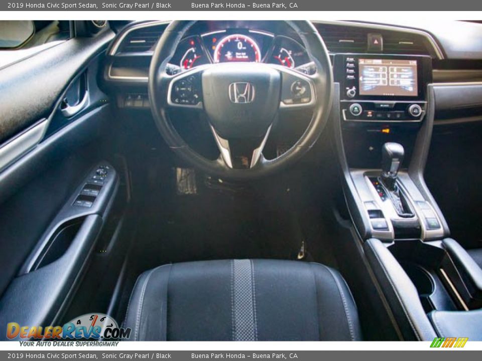 2019 Honda Civic Sport Sedan Sonic Gray Pearl / Black Photo #5