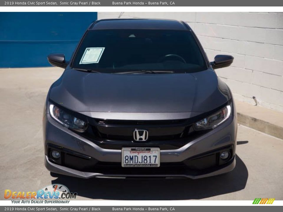 2019 Honda Civic Sport Sedan Sonic Gray Pearl / Black Photo #7