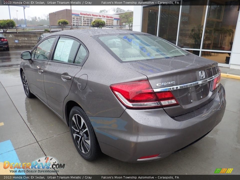 2013 Honda Civic EX Sedan Urban Titanium Metallic / Gray Photo #2