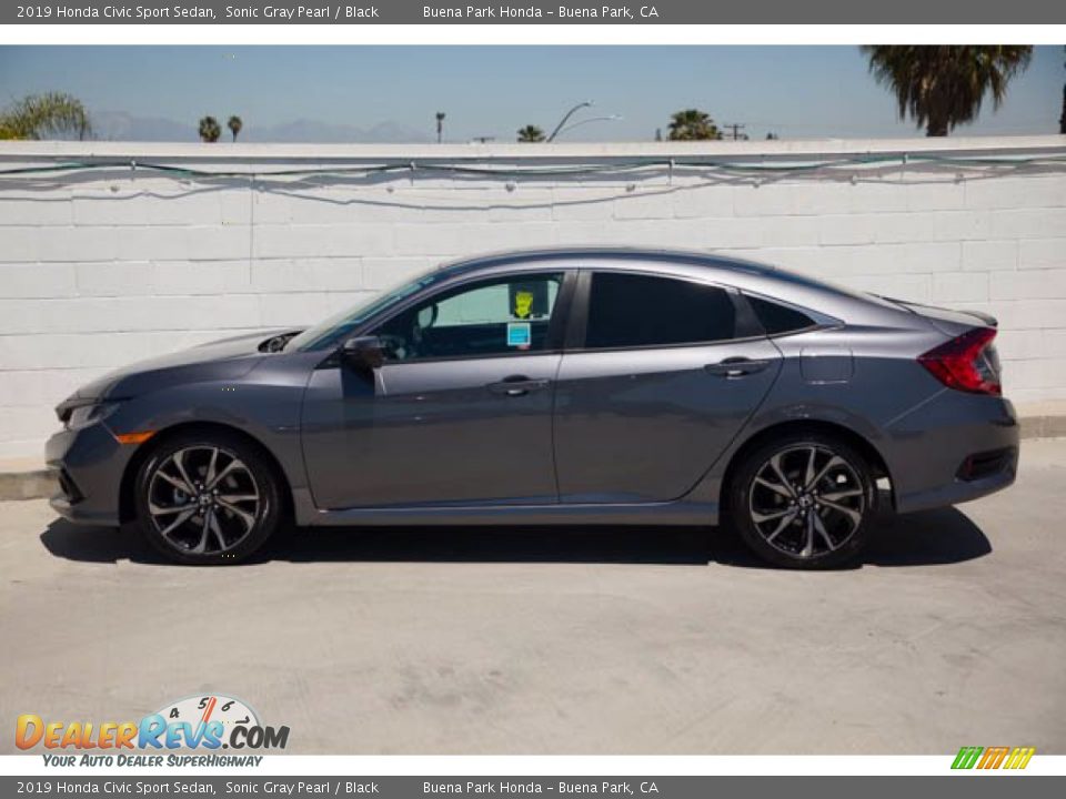 2019 Honda Civic Sport Sedan Sonic Gray Pearl / Black Photo #8