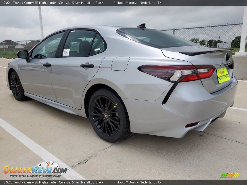 2021 Toyota Camry SE Nightshade Celestial Silver Metallic / Black Photo #11