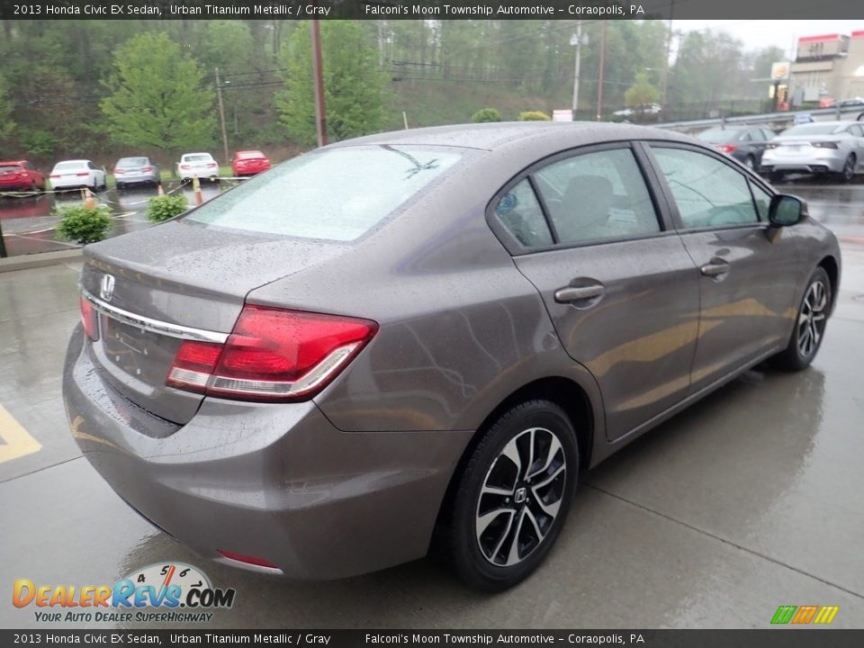 2013 Honda Civic EX Sedan Urban Titanium Metallic / Gray Photo #4