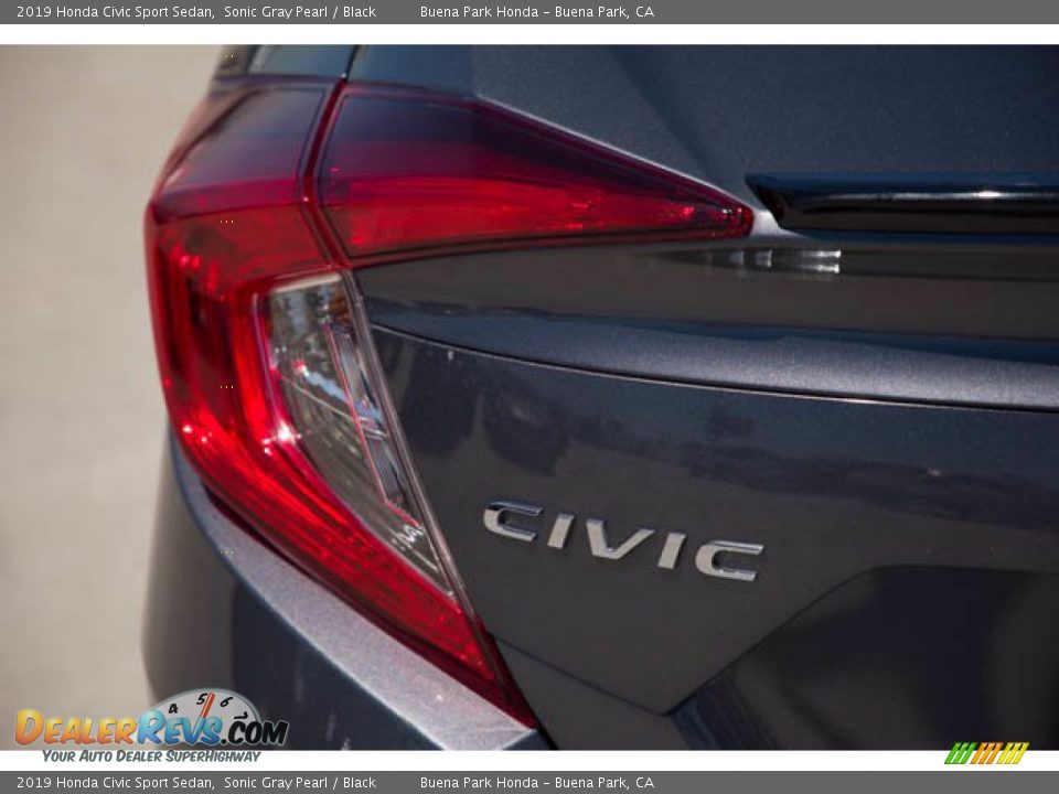 2019 Honda Civic Sport Sedan Sonic Gray Pearl / Black Photo #10