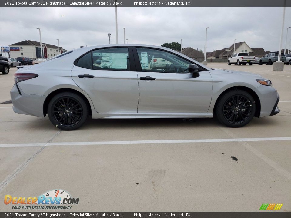 Celestial Silver Metallic 2021 Toyota Camry SE Nightshade Photo #12