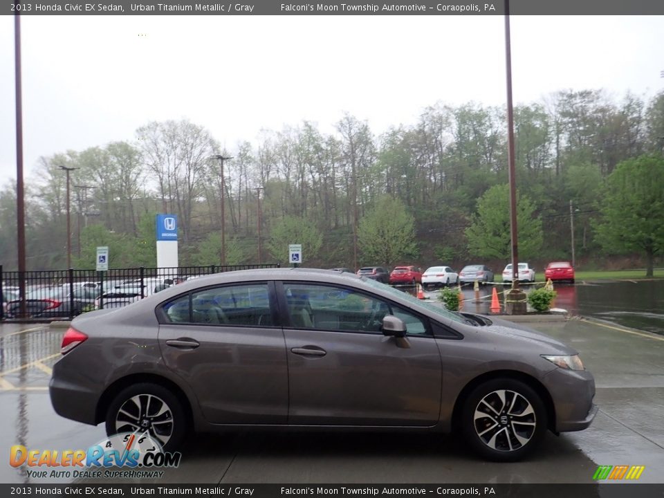2013 Honda Civic EX Sedan Urban Titanium Metallic / Gray Photo #5