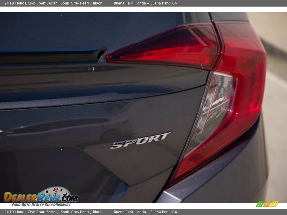 2019 Honda Civic Sport Sedan Sonic Gray Pearl / Black Photo #11