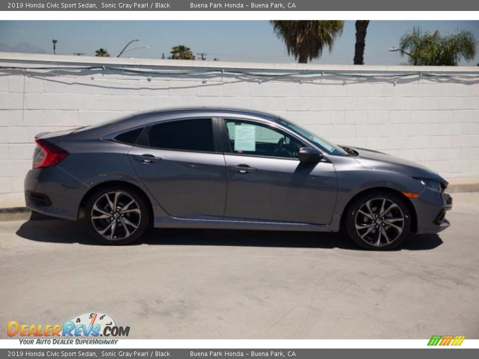 2019 Honda Civic Sport Sedan Sonic Gray Pearl / Black Photo #12