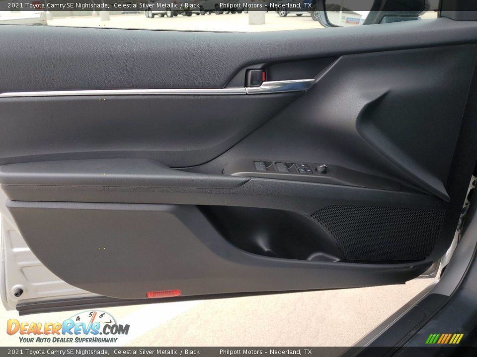 2021 Toyota Camry SE Nightshade Celestial Silver Metallic / Black Photo #13