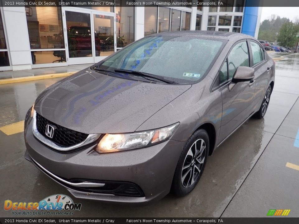 2013 Honda Civic EX Sedan Urban Titanium Metallic / Gray Photo #8