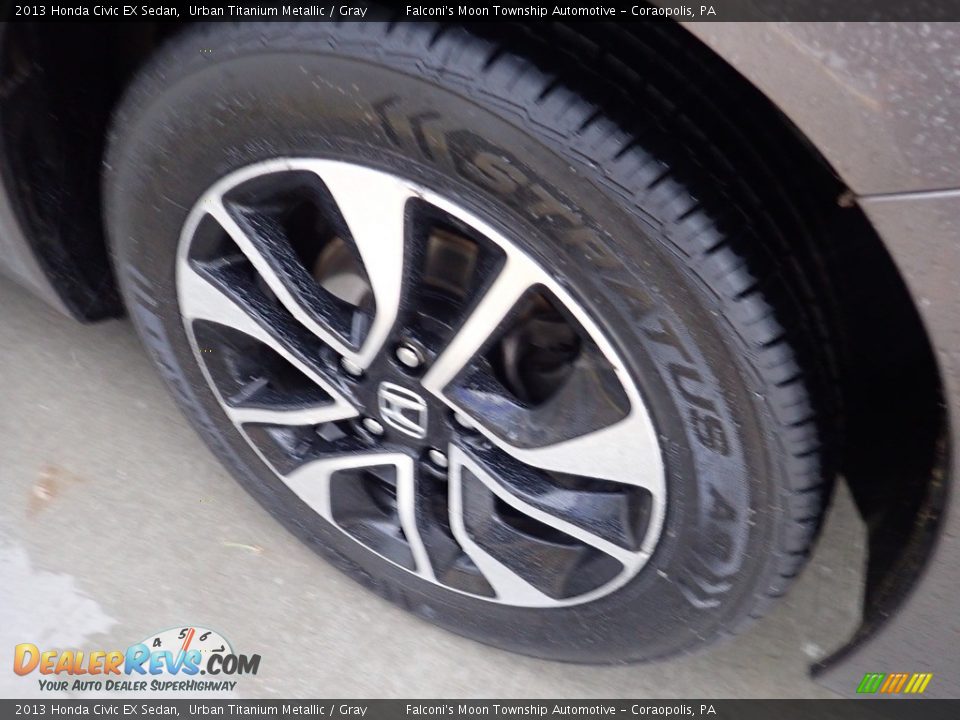 2013 Honda Civic EX Sedan Urban Titanium Metallic / Gray Photo #9