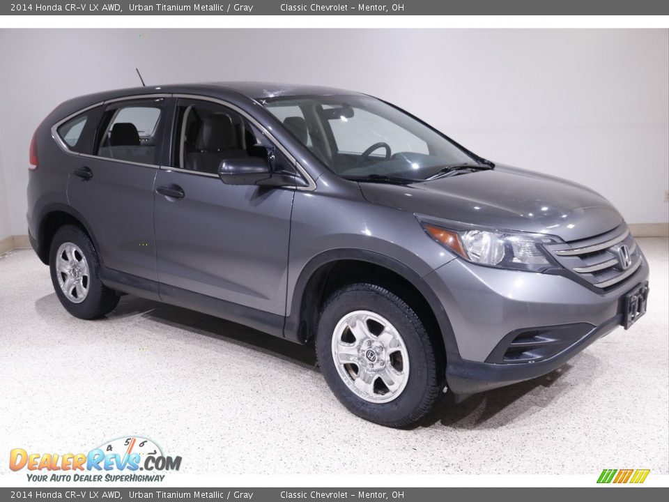 2014 Honda CR-V LX AWD Urban Titanium Metallic / Gray Photo #1