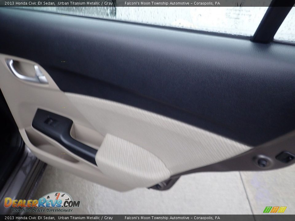 2013 Honda Civic EX Sedan Urban Titanium Metallic / Gray Photo #14
