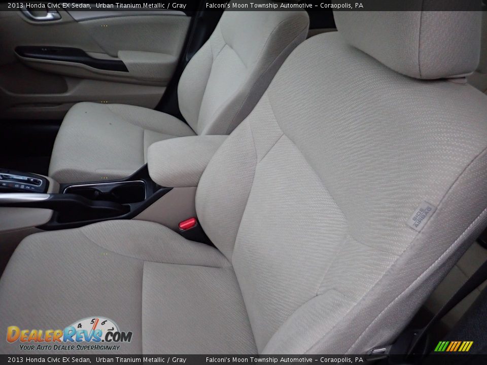 2013 Honda Civic EX Sedan Urban Titanium Metallic / Gray Photo #15