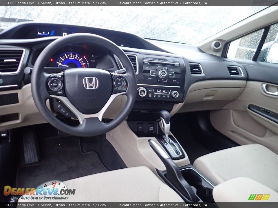 2013 Honda Civic EX Sedan Urban Titanium Metallic / Gray Photo #17
