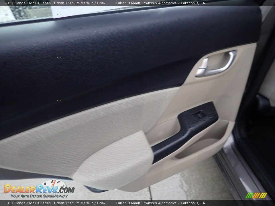 2013 Honda Civic EX Sedan Urban Titanium Metallic / Gray Photo #18