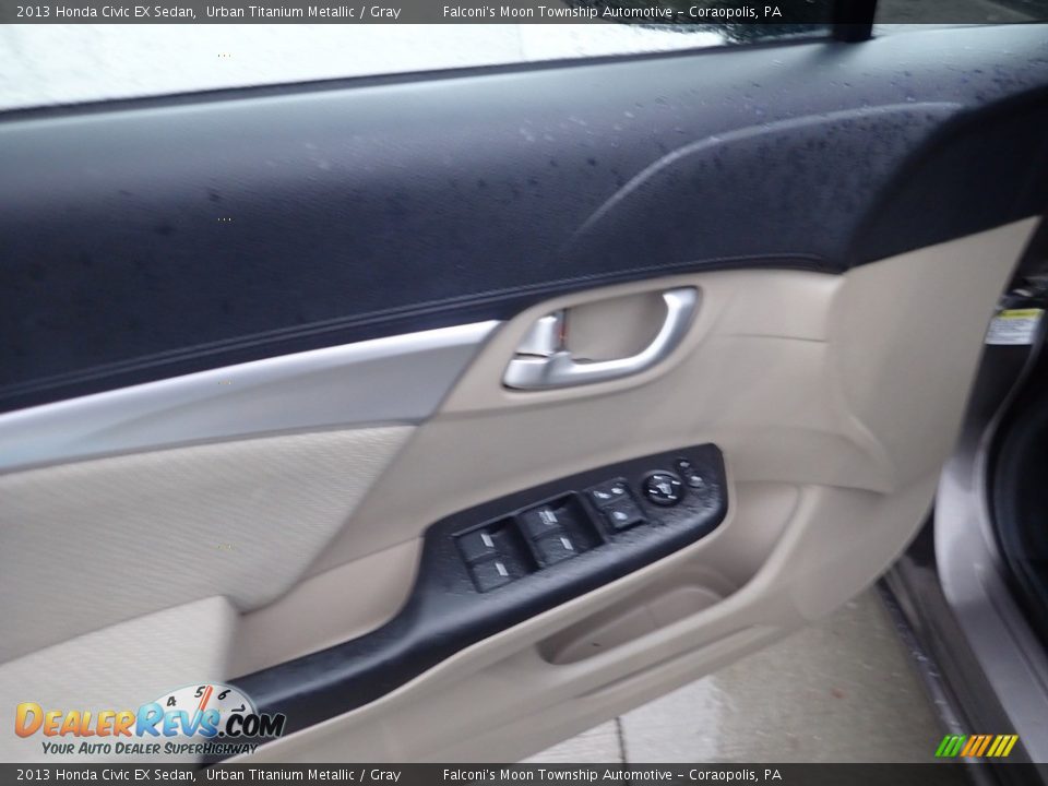 2013 Honda Civic EX Sedan Urban Titanium Metallic / Gray Photo #19