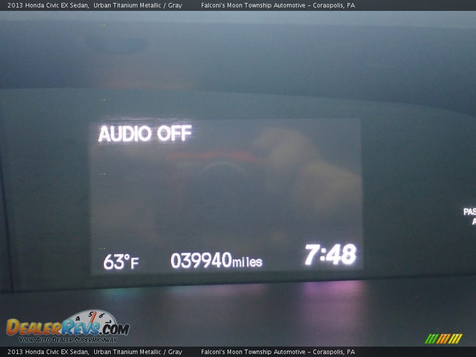 2013 Honda Civic EX Sedan Urban Titanium Metallic / Gray Photo #25