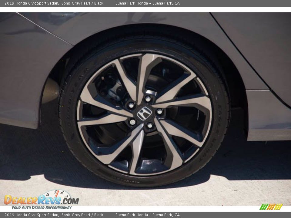 2019 Honda Civic Sport Sedan Sonic Gray Pearl / Black Photo #33