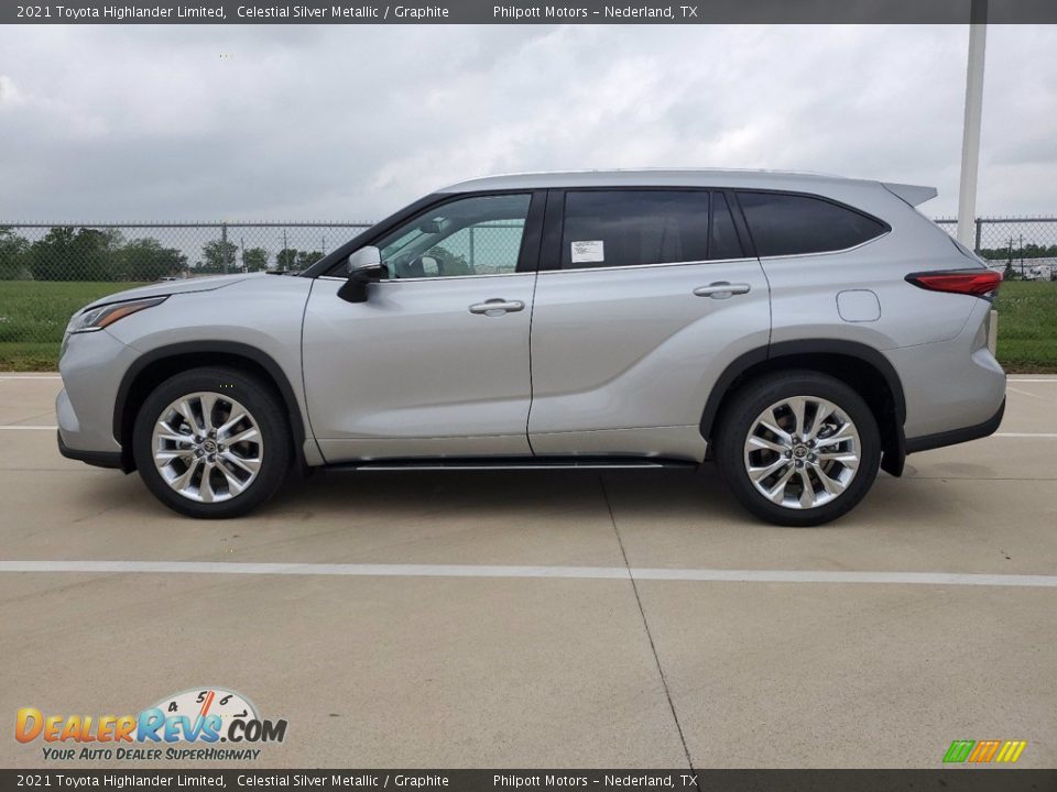 2021 Toyota Highlander Limited Celestial Silver Metallic / Graphite Photo #7