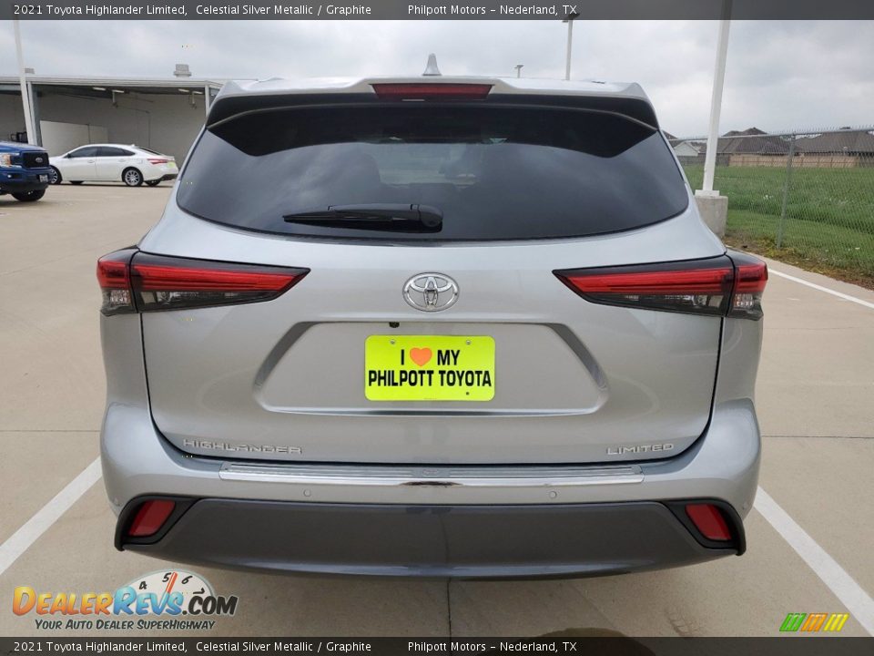 2021 Toyota Highlander Limited Celestial Silver Metallic / Graphite Photo #8